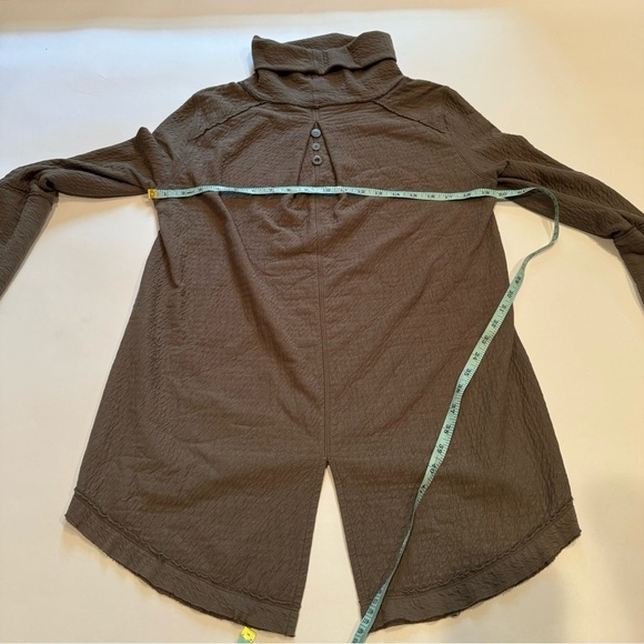 Neon Buddha Cowl Neck Long Sleeve Tunic Pullover Top SMALL Gray - Picture 3 of 6